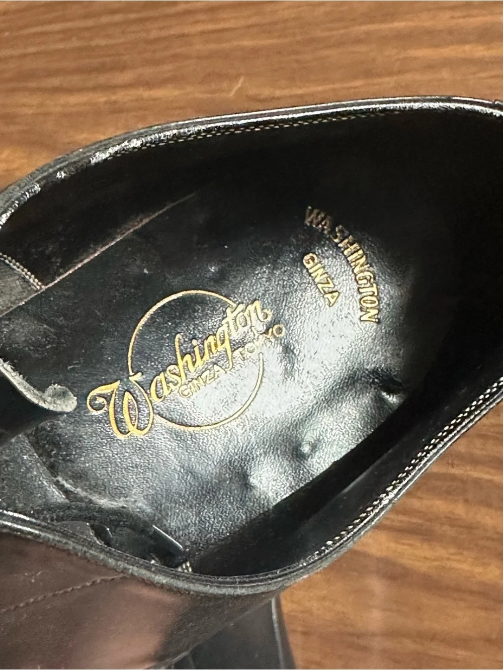 Washington Ginza Tokyo Black Leather Oxfords